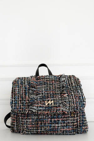 Mochila maternidade Mummy tweed preto