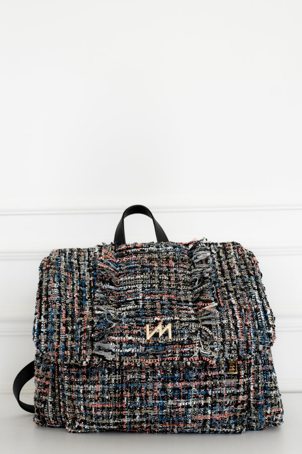 Mochila maternidade Mummy tweed preto