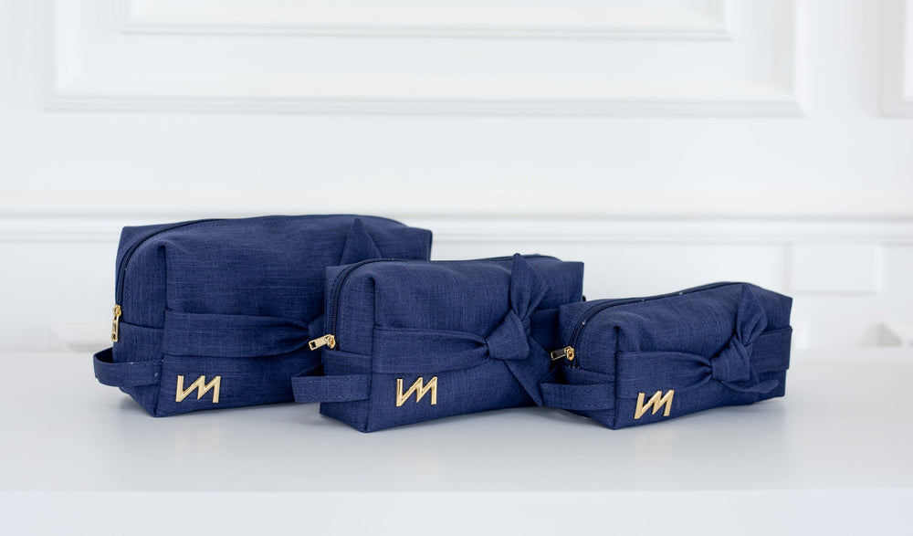 Kit Necessaire Nós Marinho - Pronta Entrega