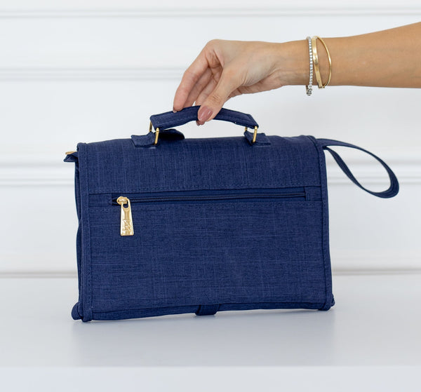 Trocador Portátil Nós Marinho - Pronta Entrega