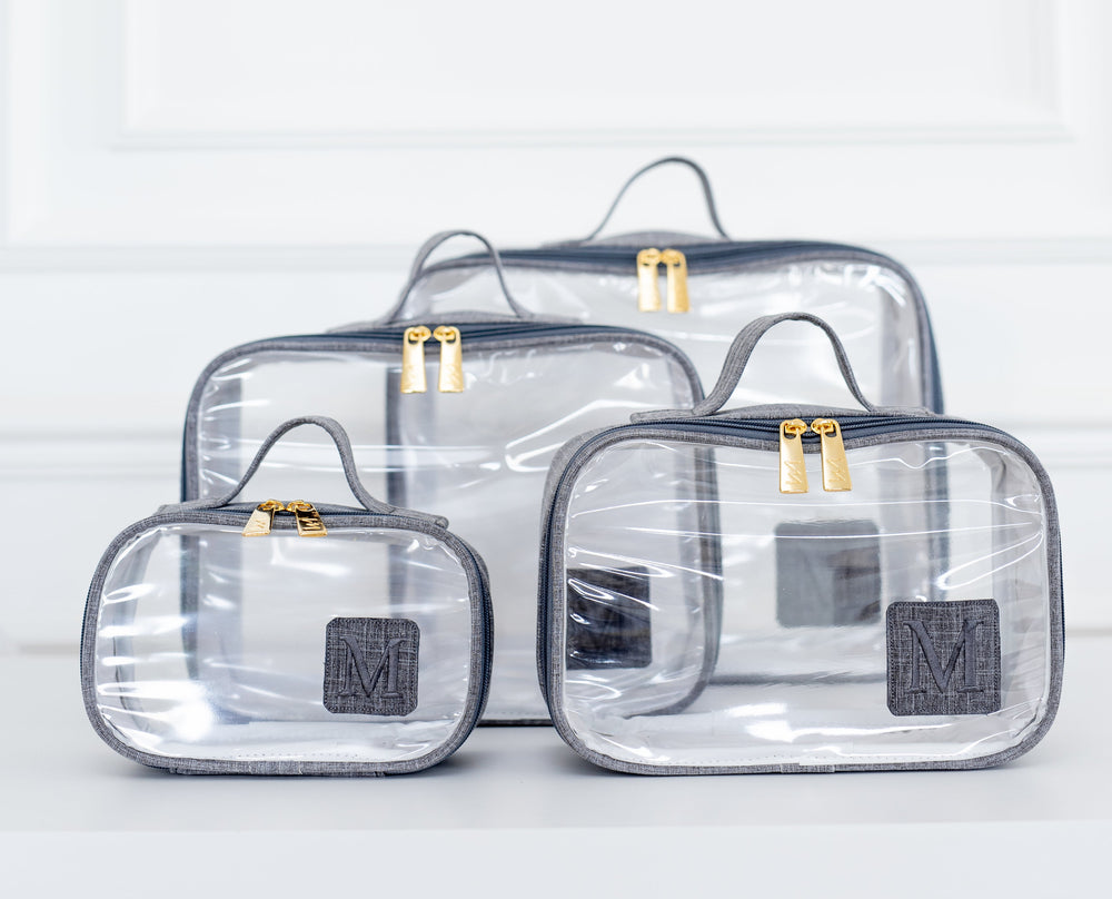 Kit Cristal Linho Cinza