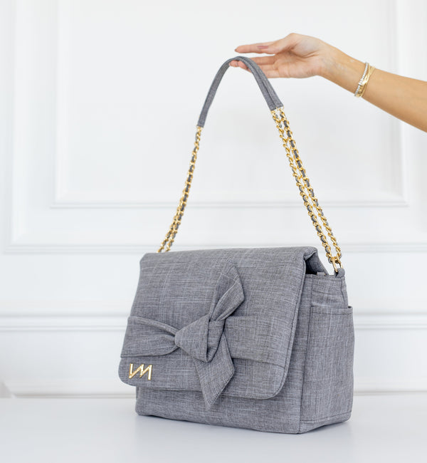 Bolsa Kate Nós Cinza - Pronta Entrega