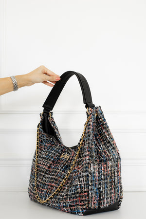 Bolsa Maternidade Madeleine Tweed Preto
