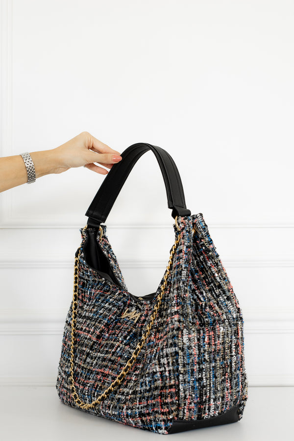 Bolsa Maternidade Madeleine Tweed Preto