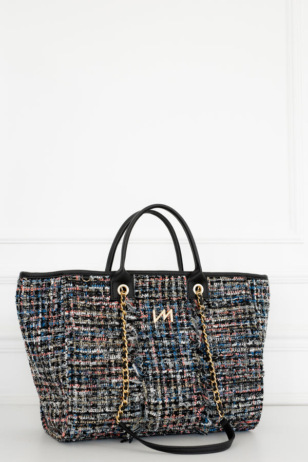 Bolsa Maternidade Cloé Tweed Preto