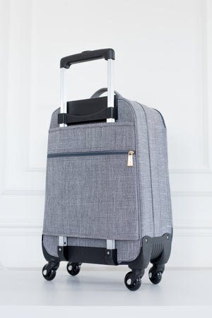 Mala de Rodinhas Nós Cinza