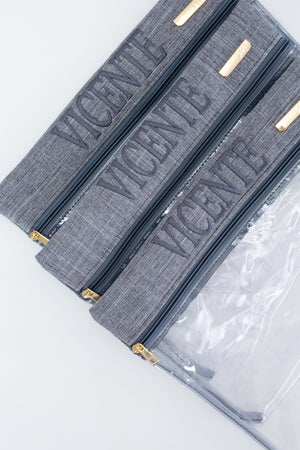 Kit de Organizadores Porta Look Linho Cinza