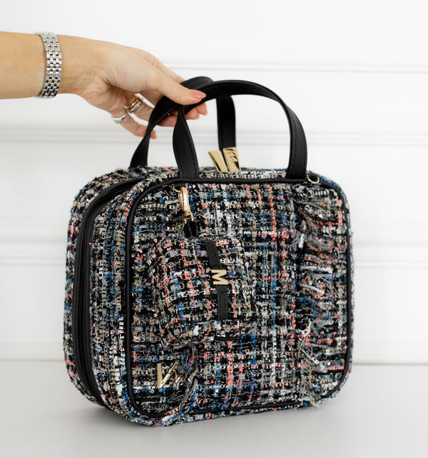 Porta Chupetas Ella Tweed Preto