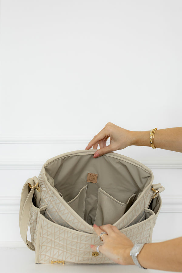 Bolsa maternidade Louise Origem Bege