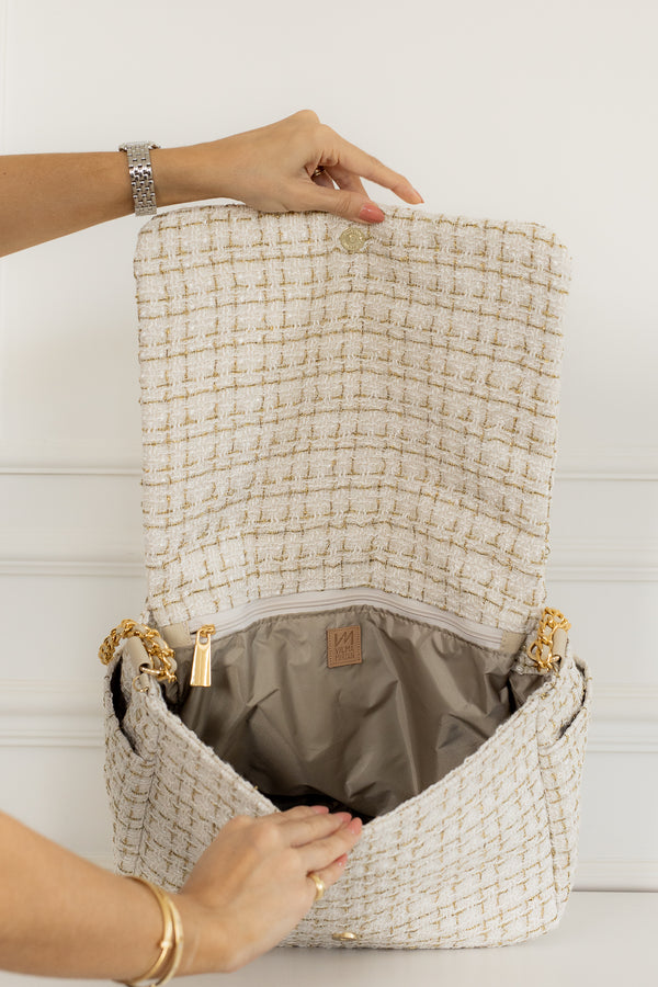 Bolsa maternidade Kate Tweed Bege