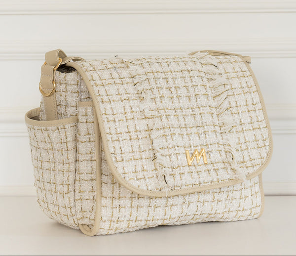 Bolsa maternidade Louise Tweed Bege