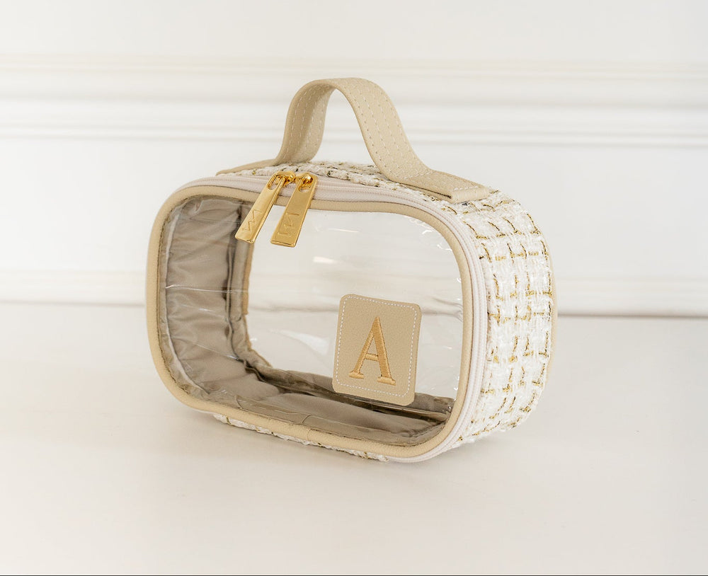 Necessaire Cristal PP Tweed Bege