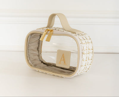 Necessaire Cristal PP Tweed Bege