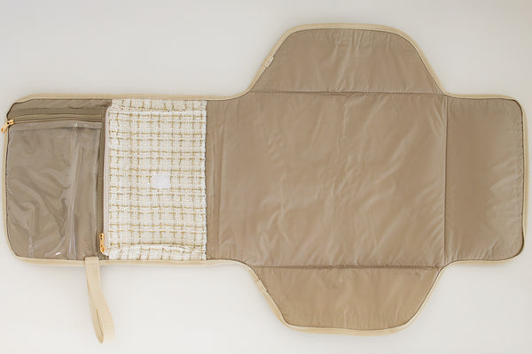 Trocador Portátil Tweed Bege
