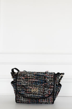 Bolsa maternidade Louise Mini Tweed Preto