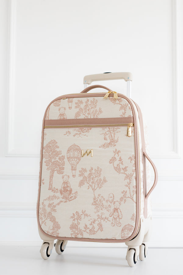 Kit Bolsas Maternidade Le Petit Rosé - Mala de rodinhas, Bolsa Madison, Madison Mini e Kit porta documentos.