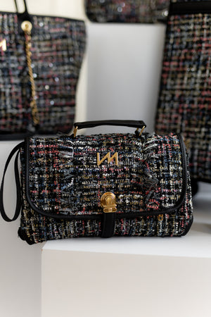 Trocador Portátil Tweed Preto
