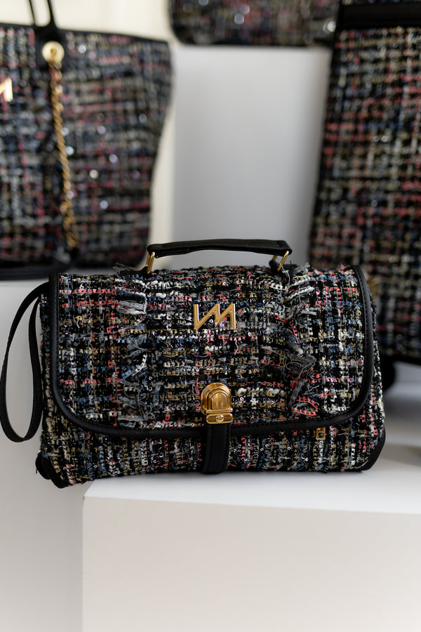 Trocador Portátil Tweed Preto