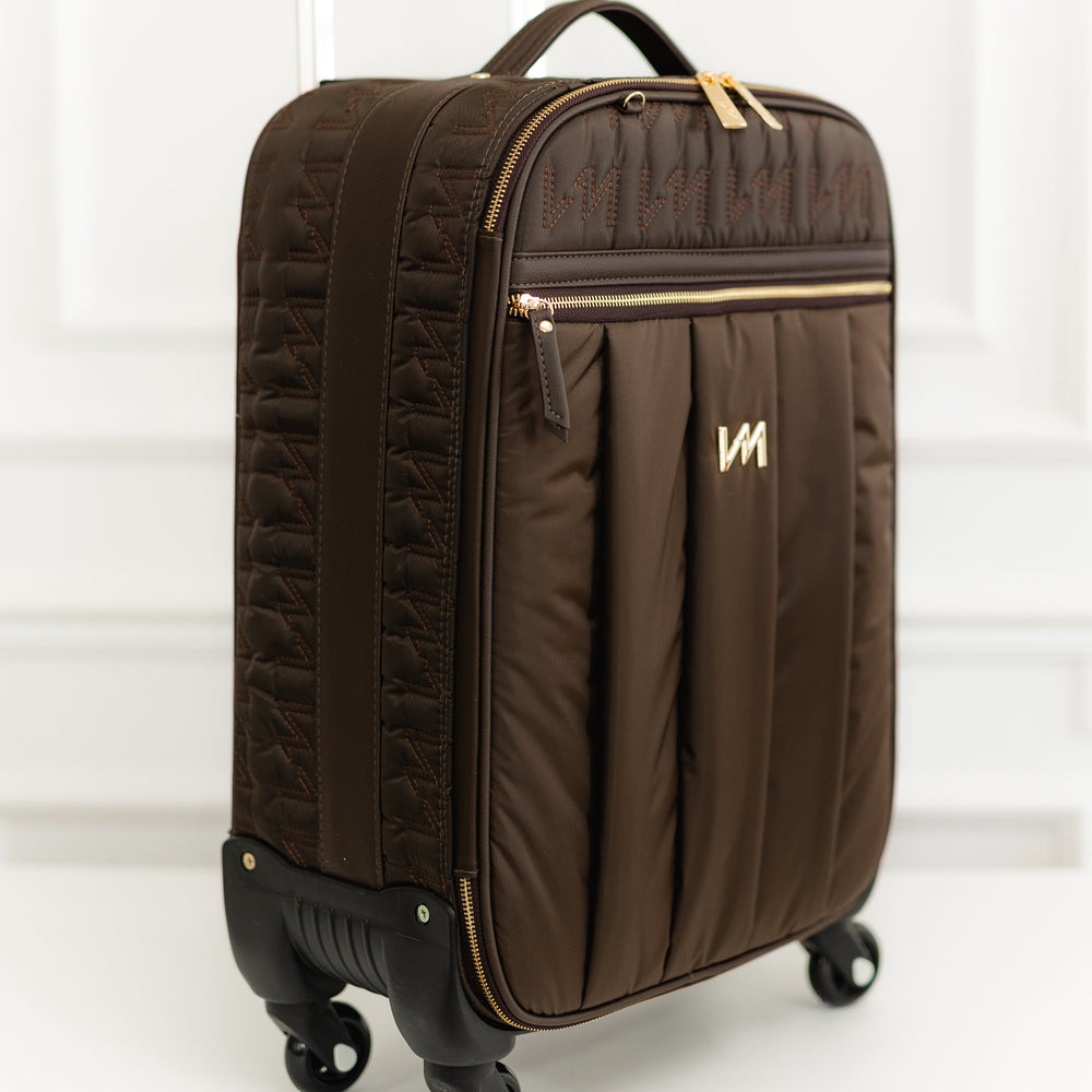 Mala de Rodinhas Urban Chic Marrom