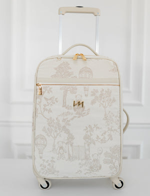 Kit Bolsas Maternidade Le Petit Bege - Mala de rodinhas, Mochila 2 em 1 e Frasqueira térmica