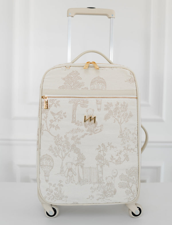 Kit Bolsas Maternidade Le Petit Bege - Mala de rodinhas, Mochila 2 em 1 e Frasqueira térmica