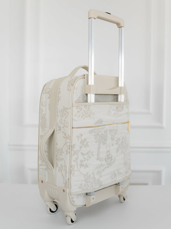 Kit Bolsas Maternidade Le Petit Bege - Mala de rodinhas, Mochila 2 em 1 e Frasqueira térmica