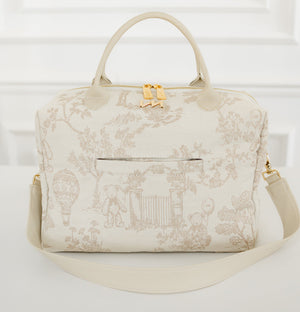 Kit Bolsas Maternidade Le Petit Bege - Mala de rodinhas, Bolsa Madison e Bolsa Madison Mini