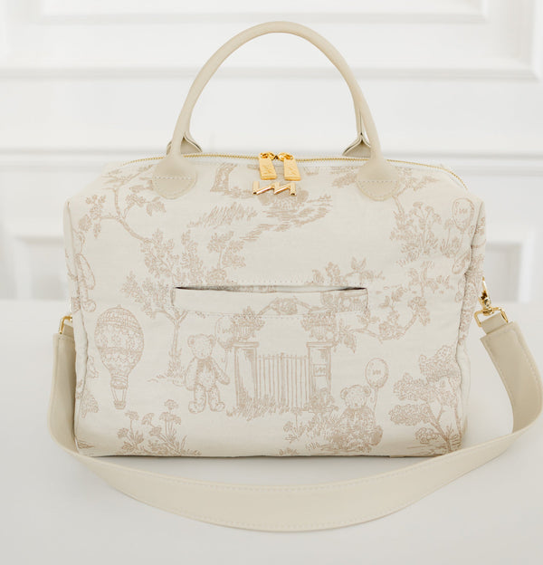 Kit Bolsas Maternidade Le Petit Bege - Mala de rodinhas, Bolsa Madison e Bolsa Madison Mini