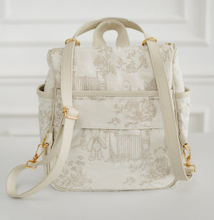 Kit Bolsas Maternidade Le Petit Bege - Mala de rodinhas, Mochila 2 em 1 e Frasqueira térmica