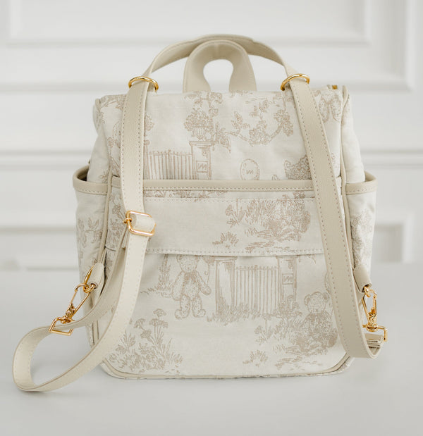 Kit Bolsas Maternidade Le Petit Bege - Mala de rodinhas, Mochila 2 em 1 e Frasqueira térmica