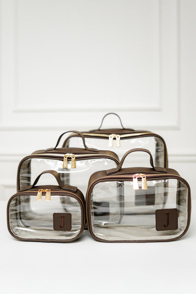 Kit Organizadores Cristal Ella Café