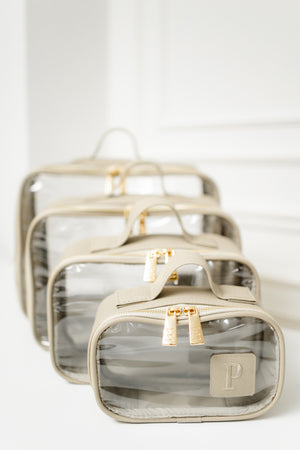 Kit Organizadores Cristal Ella Cinza