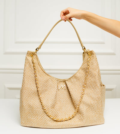 Bolsa Madeleine Tressê Palha