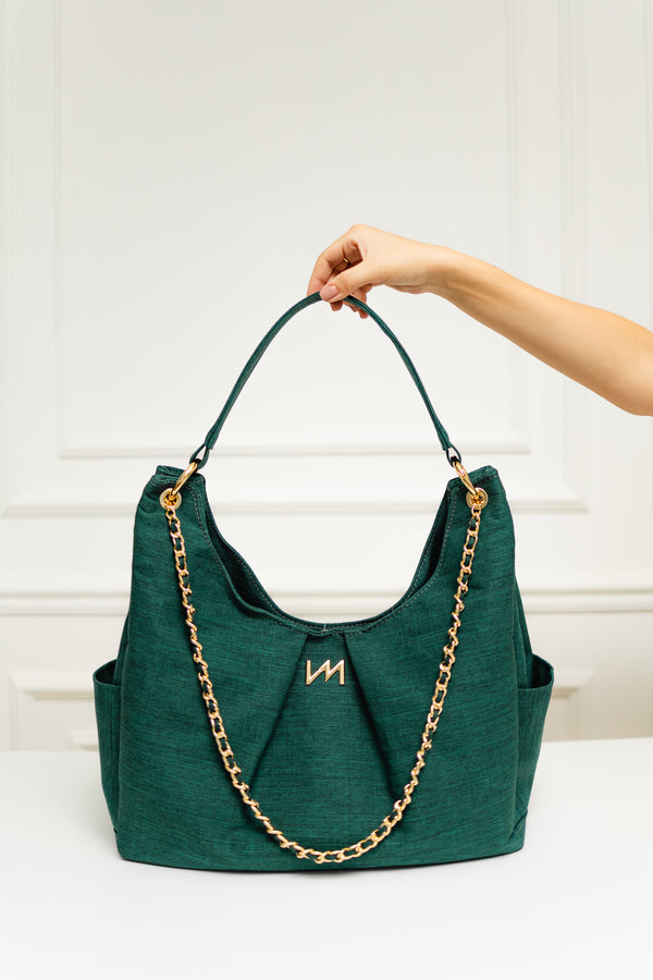 Bolsa Madeleine Linho verde