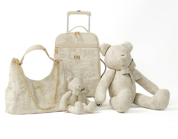 Kit Bolsas Maternidade Le Petit Bege - Mala de rodinhas e Bolsa Madeleine