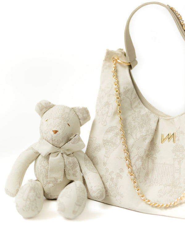 Kit Bolsas Maternidade Le Petit Bege - Mala de rodinhas e Bolsa Madeleine