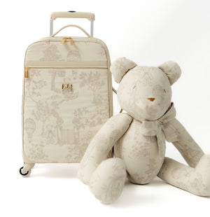 Kit Bolsas Maternidade Le Petit Bege - Mala de rodinhas, Mochila 2 em 1 e Frasqueira térmica