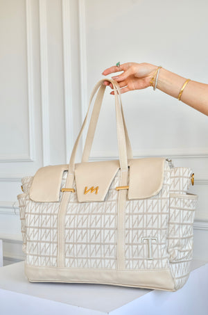 Bolsa Cleo Origem Bege inicial T OUTLET