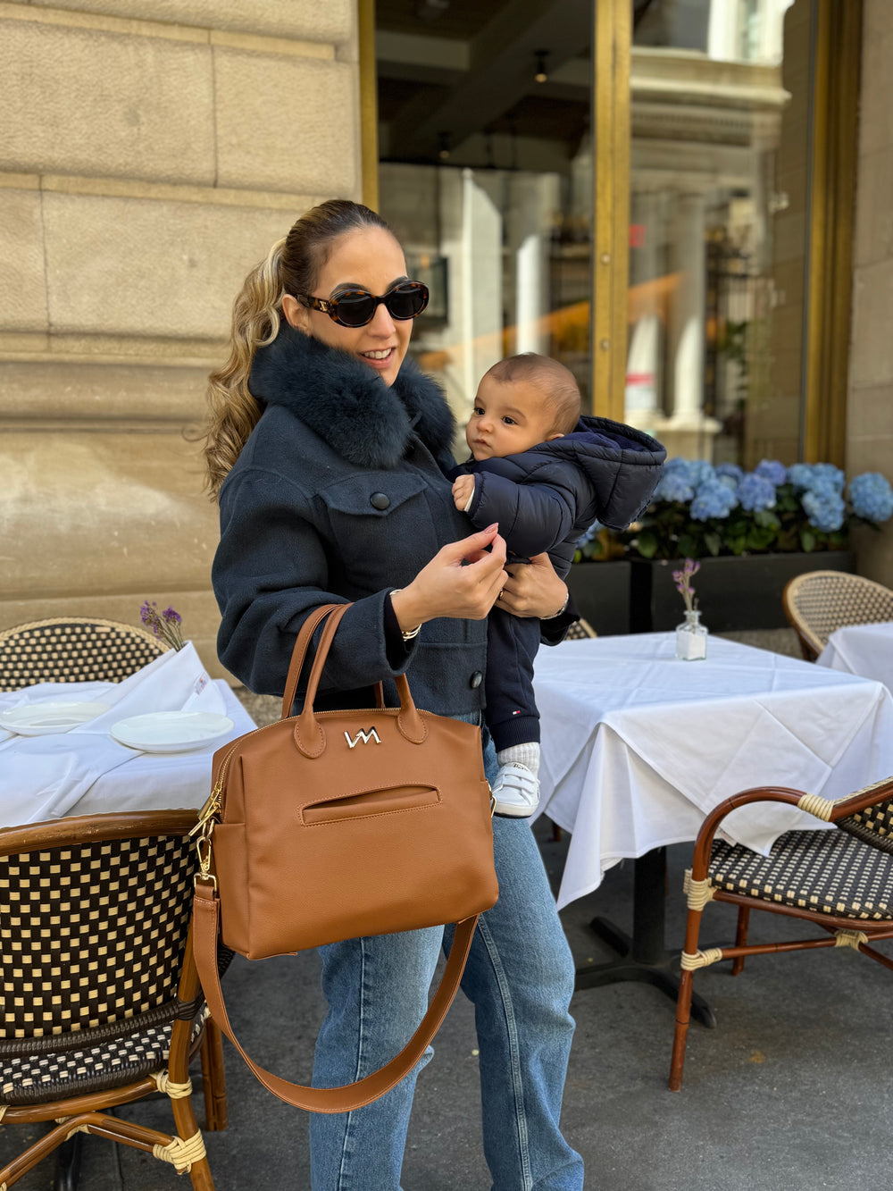 Bolsa Maternidade Madison Mini Ella Caramelo