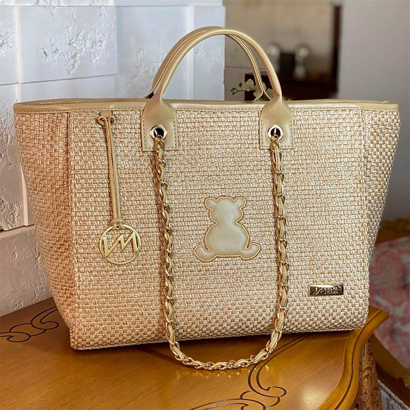 Bolsa Cloé Tresse Palha