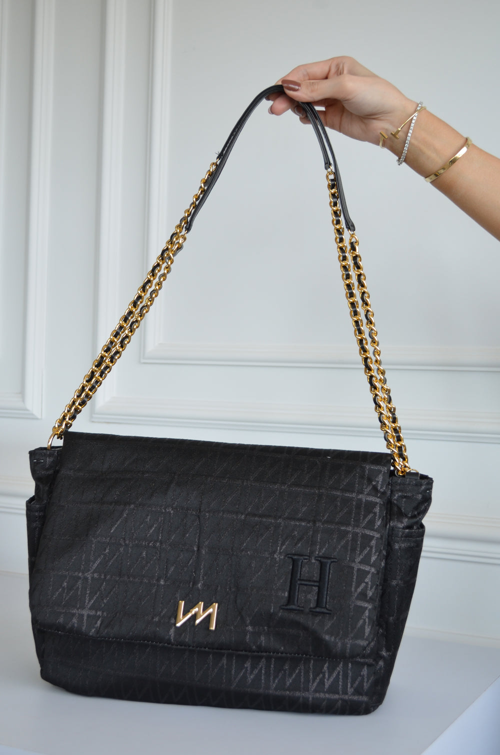 Bolsa Kate Origem Preta inicial H OUTLET