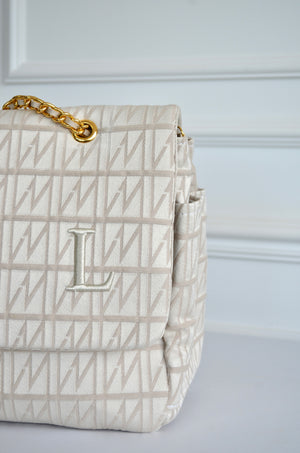 Bolsa Kate Origem Bege inicial L OUTLET