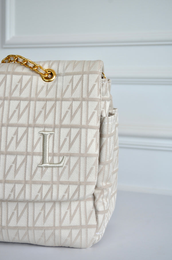 Bolsa Kate Origem Bege inicial L OUTLET