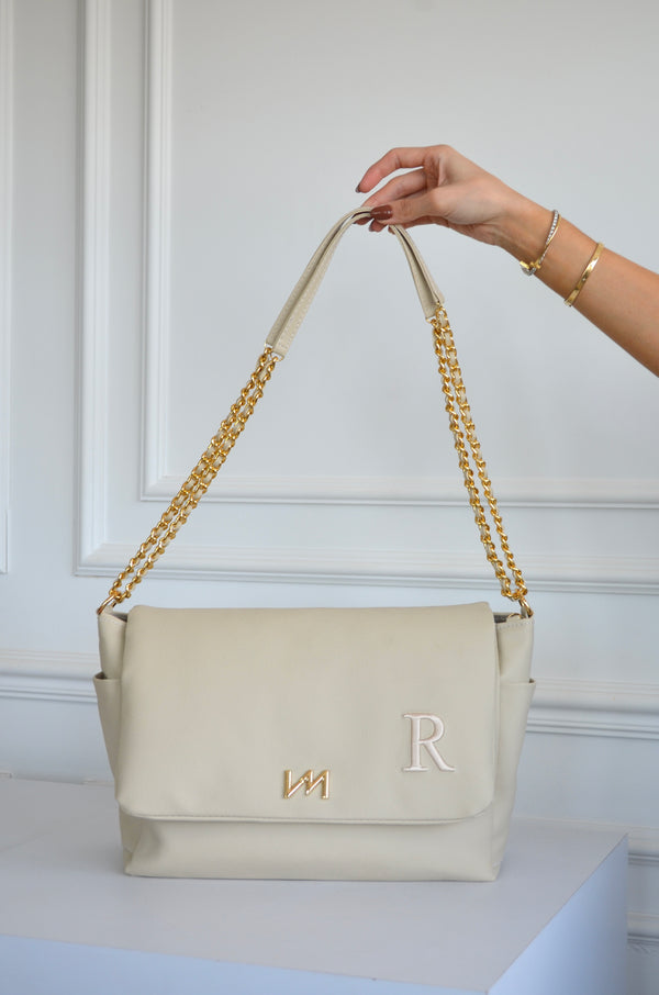Bolsa Kate Ella Off White Inicial R OUTLET