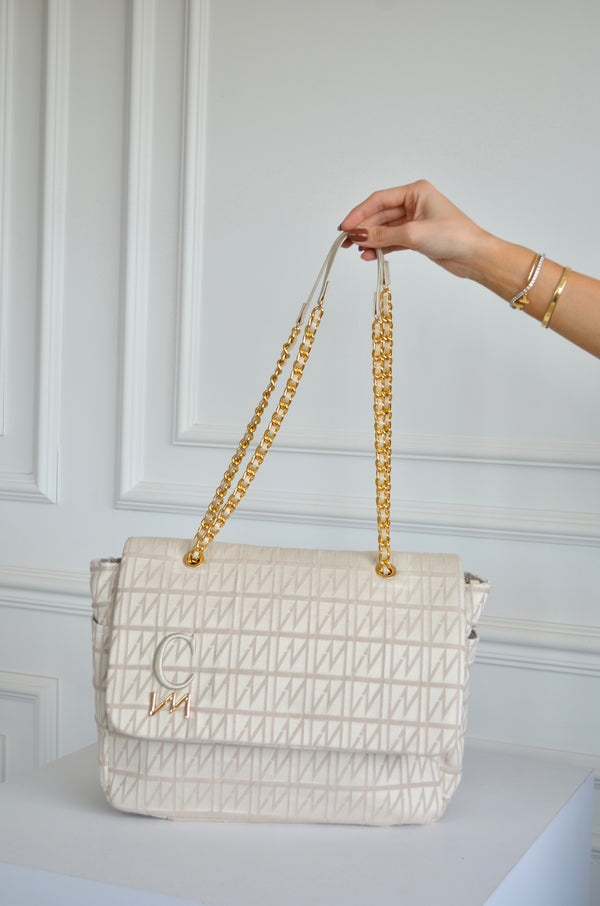 Bolsa Kate Origem Bege inicial C OUTLET