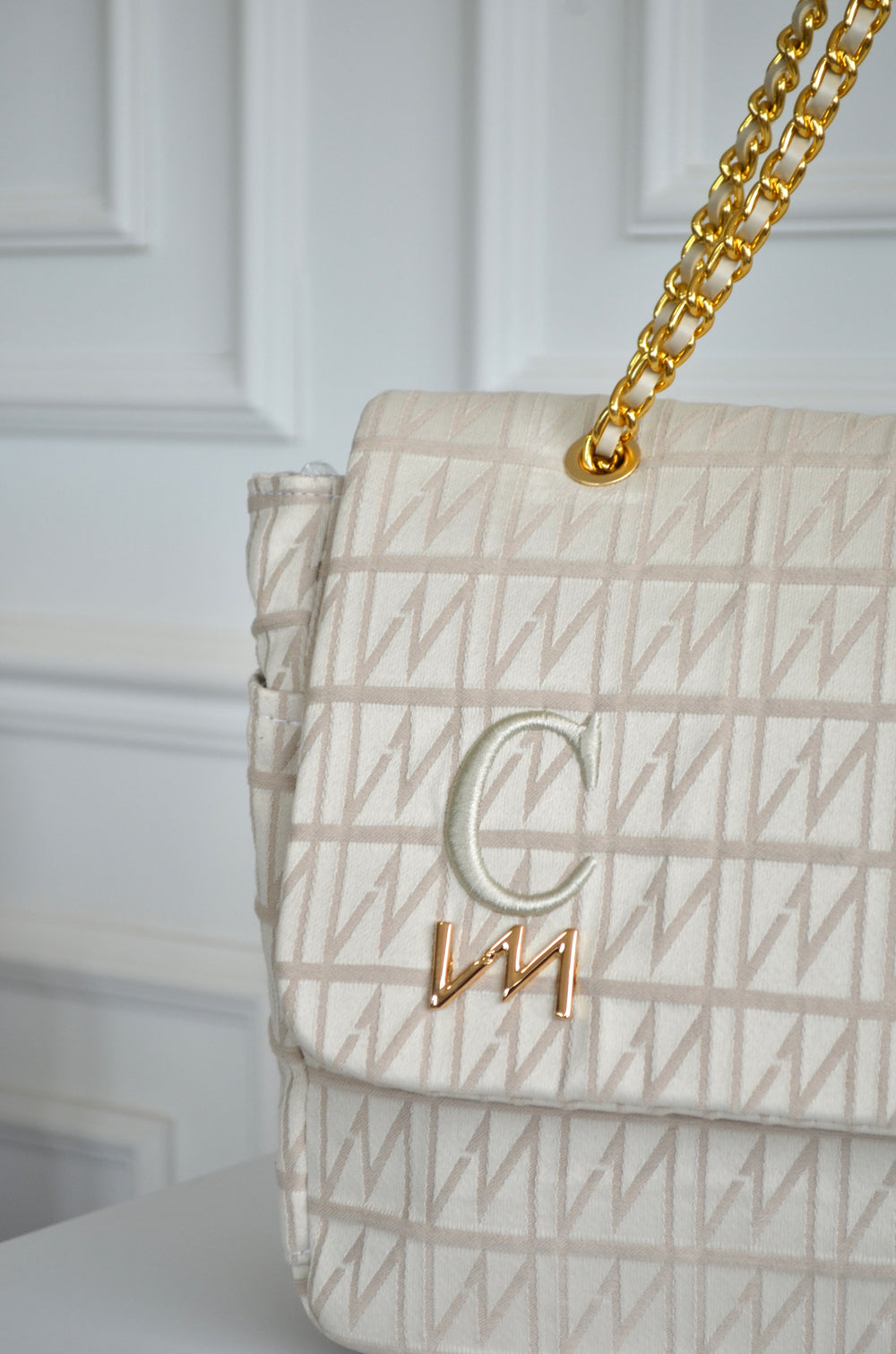 Bolsa Kate Origem Bege inicial C OUTLET