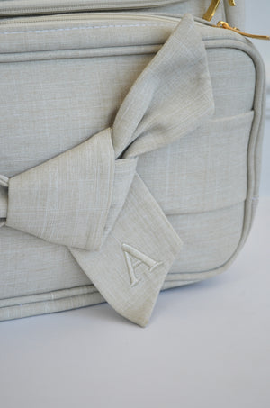 Mochila 2 em 1 Nós BEGE bordado inicial A OUTLET