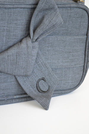 Mochila 2 em 1 Nós Preta bordado inicial C OUTLET