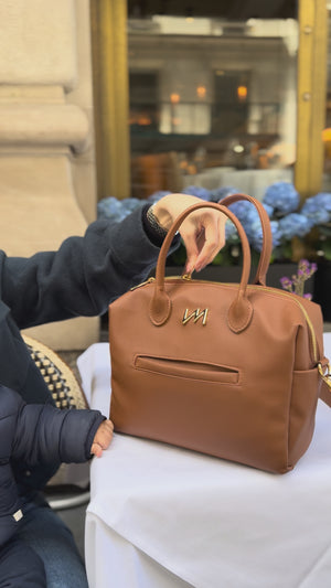 Bolsa Maternidade Madison Mini Ella Caramelo