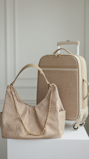 Bolsa Madeleine Tressê Palha